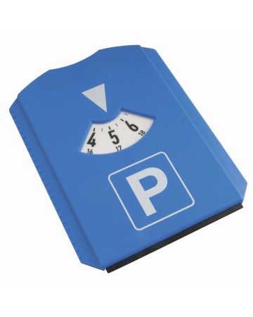 DISCO ORARIO CON RASCHIAGHIACCIO, SPATOLA IN GOMMA E 3 GETTONI PER CARRELLO 11429