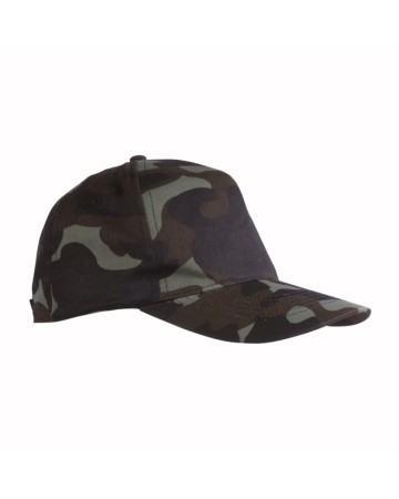 CAPPELLINO MIMETICO IN COTONE, 5 PANNELLI 13305
