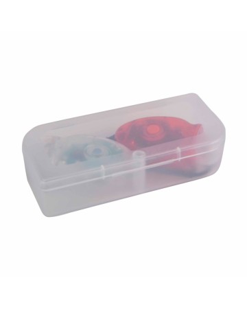 SET LUCI DA BICICLETTA IN PLASTICA A DOPPIO LED, UNA CON LUCE BIANCA E UNA CON LUCE ROSSA 13410