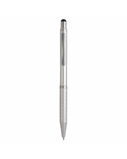 PENNA A SCATTO IN ALLUMINIO, CON GOMMINO PER TOUCH SCREEN