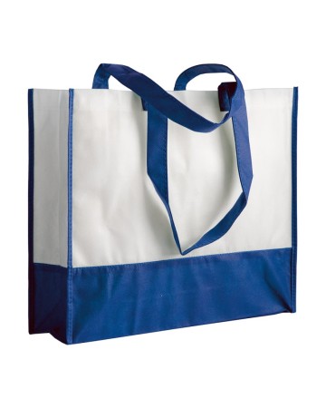 SHOPPER CON SOFFIETTO IN TNT 80 G/M2, MANICI LUNGHI 14110