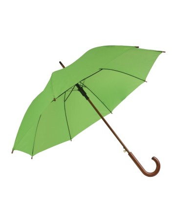 OMBRELLO AUTOMATICO CON FUSTO, PUNTALE E MANICO IN LEGNO 14501