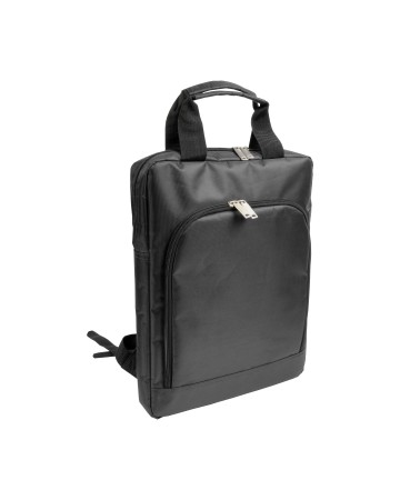 ZAINO PORTA COMPUTER IN POLIESTERE 840 D. TASCA PRINCIPALE PORTA PC E TASCA FRONTALE 15100