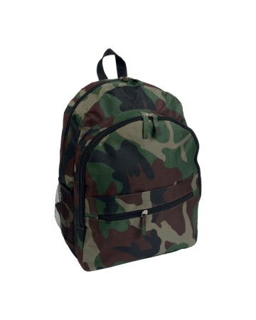 ZAINO IN POLIESTERE 600D CON 6 TASCHE DI CUI DUE LATERALI RETINATE 1512065