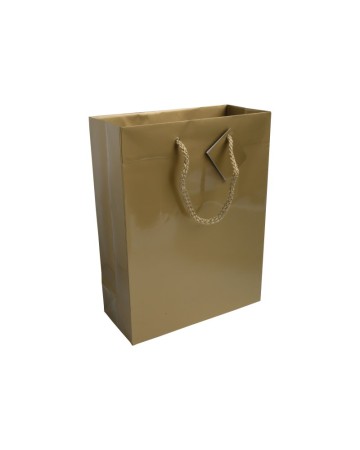 SHOPPER CON SOFFIETTO IN CARTA LAMINATA 157 G/M2 CON RINFORZO ALLA BASE 15124