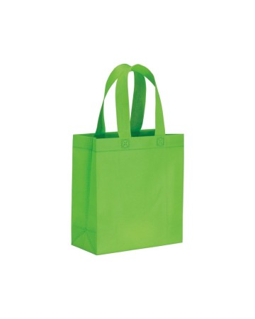SHOPPER MINI CON SOFFIETTO IN TNT 80 G/M2, MANICI CORTI 15142