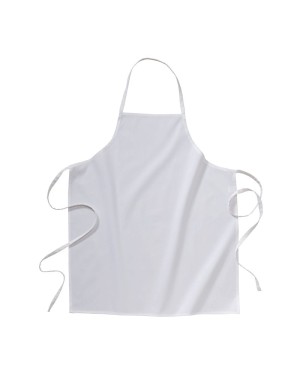 GREMBIULE LUNGO BIANCO 100% COTONE 15434