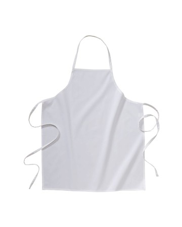 GREMBIULE LUNGO BIANCO 100% COTONE 15434