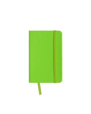 QUADERNO IN PVC CON ELASTICO COLORATO, FOGLI BIANCHI (80 PAG.), SEGNALIBRO IN RASO 15444