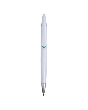 PENNA A SCATTO IN PLASTICA CON FUSTO BIANCO E CLIP CURVA CON INTERNO COLORATO, REFILL JUMB 15806