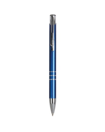 PENNA A SCATTO IN METALLO CON DECORAZIONE A 3 ANELLI E PARTICOLARI CROMATI 15814