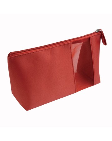 BEAUTY CASE IN MICROFIBRA CON ZIPPER E FINESTRA TRAFORATA 16102