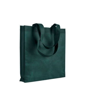 SHOPPER CON SOFFIETTO IN TNT 80 G/M2 TERMOSALDATO, MANICI LUNGHI 16120