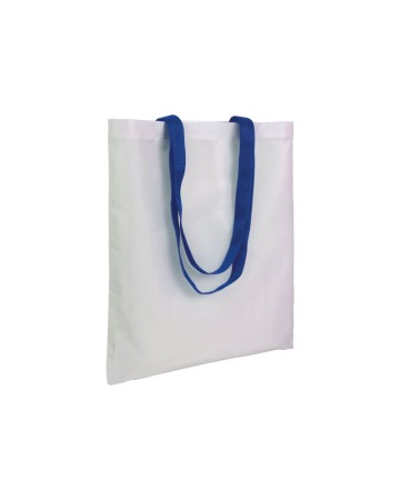 SHOPPER BIANCA IN POLIESTERE, MANICI LUNGHI COLORATI 17111
