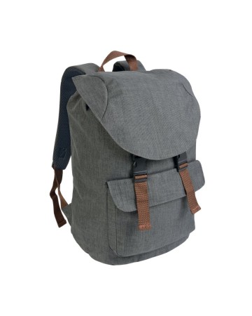 ZAINO IN POLIESTERE TWO TONE EFFETTO MELANGE CON 2 TASCHE 17118