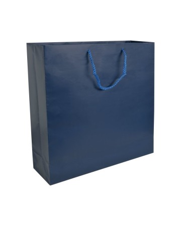SHOPPER CON SOFFIETTO IN CARTA LAMINATA OPACA 157 G/M2 CON RINFORZO ALLA BASE 17150