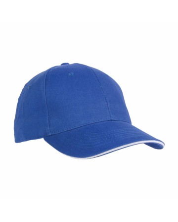 CAPPELLINO IN COTONE PESANTE, 6 PANNELLI CON VISIERA 