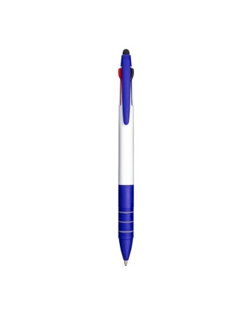 PENNA A SCATTO IN PLASTICA CON 3 REFILL DEI COLORI BLU, NERO E ROSSO 17813