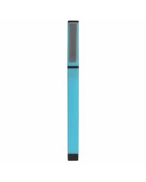 PENNA IN PLASTICA PIATTA GOMMATA CON CLIP PIATTA IN METALLO E CAPPUCCIO 17816