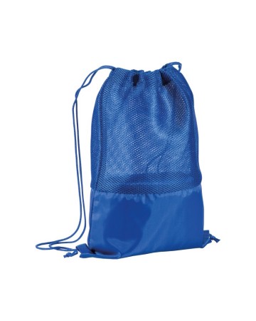 ZAINETTO IN POLIESTERE 210 T  CON RETINA MESH E CHIUSURA A STROZZO 18125