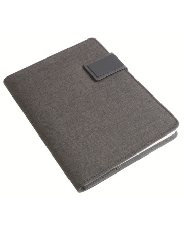 TECH ORGANIZER IN TESSUTO M?LANGE CON QUADERNO A RIGHE (A5) 18130