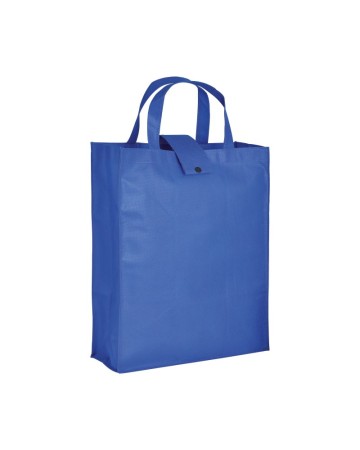 SHOPPER RIPIEGABILE CON SOFFIETTO IN TNT 80 G/M2, MANICI CORTI 18137