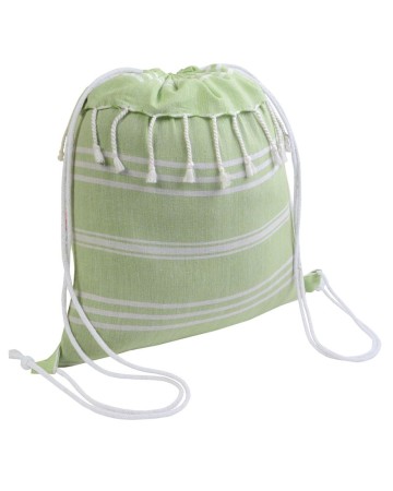 ZAINETTO FOUTA IN COTONE 180 G/M2 CON CHIUSURA A STRAPPO 18140