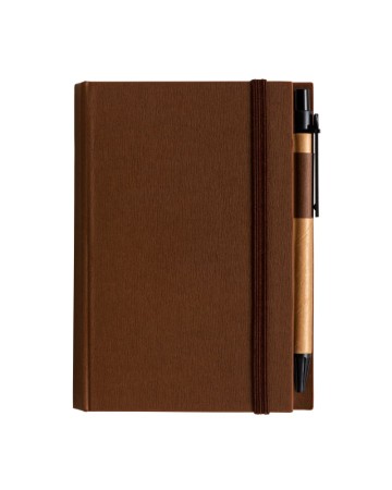 BLOCK NOTES IN CARTONCINO CON ELASTICO COLORATO, PENNA, FOGLI A RIGHE (70 PAG.) E FOGLIETT 18408