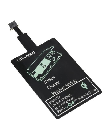 RICEVITORE QI WIRELESS CON CONNETTORE MICRO USB PER ABILITARE I DISPOSITIVI CON CONNETTORE 18436OPT