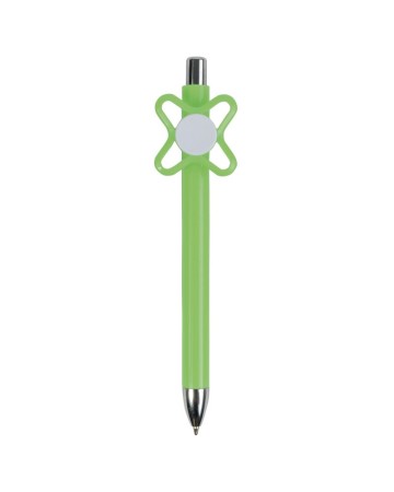PENNA A SCATTO IN PLASTICA COLORATA CON SPINNER COLORATO 18806