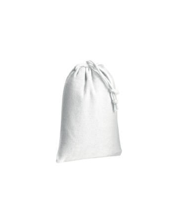 SACCHETTO IN COTONE 120 G/M2 CON CHIUSURA A STROZZO, 10 X 14 CM 1912001