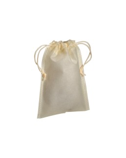 SACCHETTO IN TNT 80G/M2 CON CHIUSURA A STROZZO, 15 X 20 CM 19125