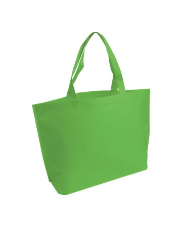 SHOPPER CON SOFFIETTO ALLA BASE IN TNT TERMOSALDATO, MANICI LUNGHI 19134