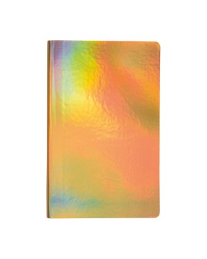 QUADERNO IN CARTONCINO EFFETTO METALLIZZATO, FOGLI A RIGHE COLOR AVORIO (64 PAG.) 19430