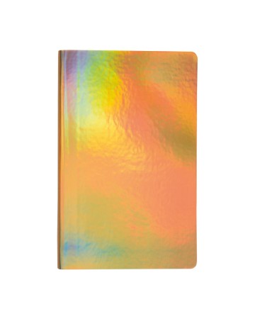 QUADERNO IN CARTONCINO EFFETTO METALLIZZATO, FOGLI A RIGHE COLOR AVORIO (64 PAG.) 19430