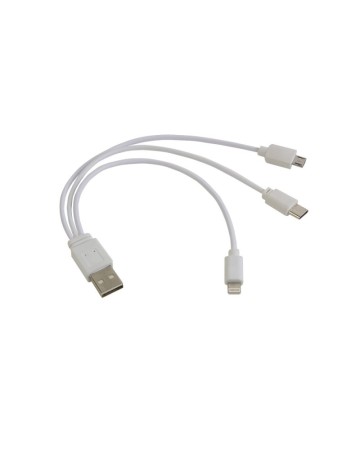 CAVO ADATTATORE MICRO USB/LIGHTING/TYPE C 19461