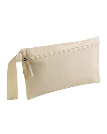 PORTA DOCUMENTI IN COTONE 100% CON CHIUSURA ZIP E PRATICA MANIGLIA 2010122