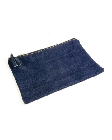 BEAUTY CASE COTONE DENIM 220 G/M2 (85% COTONE - 15% POLIESTERE) CON CHIUSURA ZIP 20102