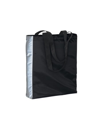 SHOPPER IN POLIESTERE 210T CON LATO CATARIFRANGENTE, MANICI LUNGHI E SOFFIETTO 20143