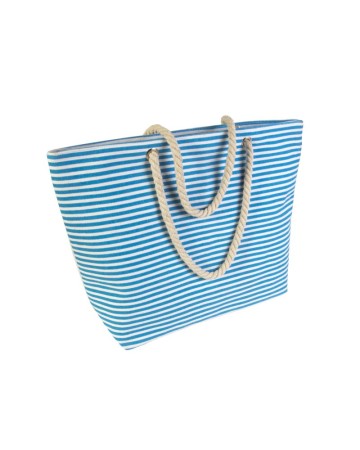 BORSA MARE IN POLIESTERE CON SOFFIETTO ALLA BASE E CHIUSURA A ZIP 20148