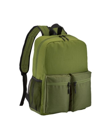 ZAINO IN POLIESTERE 600D CON CINQUE TASCHE DI CUI DUE LATERALI RETINATE, SPALLACCI REGOL. 20153
