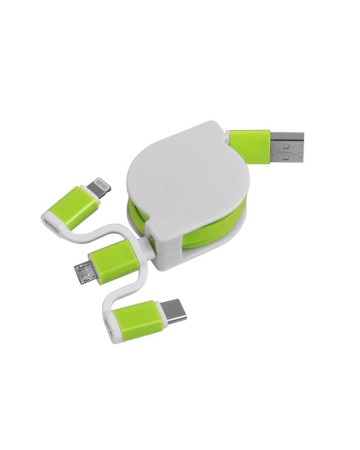 CAVO ALIMENTAZIONE USB-TYPE C/LIGHTING/MICROUSB RETRATTILE 20431