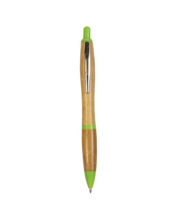 PENNA A SCATTO IN BAMBU CON CLIP IN METALLO 20821