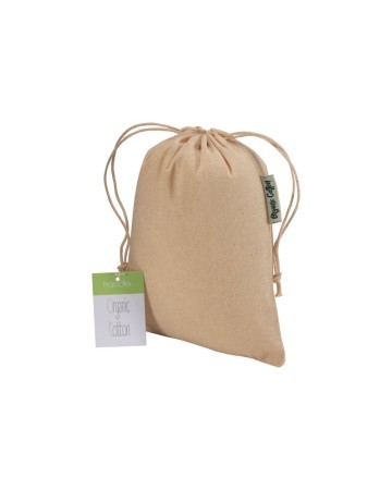 SACCHETTO REGALO IN COTONE BIOLOGICO 140G/M2, 15 X 20 CM 21105