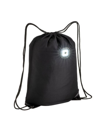 ZAINETTO IN POLIESTERE 300T CON LUCE LED COB, ANGOLI RINFORZATI. 21423