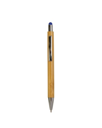 PENNA A SCATTO CON FUSTO IN BAMBU, TOUCH COLORATO E PUNTA CROMATA 21804
