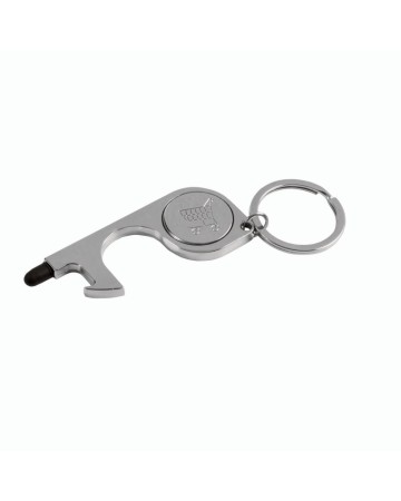 PORTACHIAVI IN METALLO (NICKEL FREE) CON: FUNZIONE NO-TOUCH PER ASCENSORE, POS, BANCOMAT 21901
