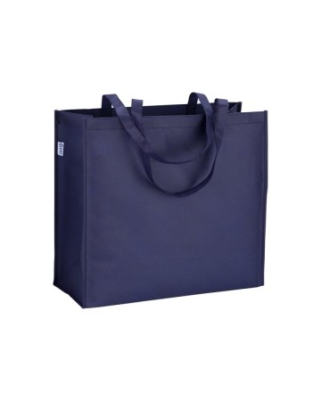 SHOPPER CON SOFFIETTO IN  R-PET  80G/M2, MANICI LUNGHI 22107