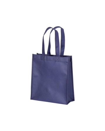 SHOPPER MINI CON SOFFIETTO IN  R-PET 80 G/M2 CON SOFFIETTO, MANICI CORTI 22108