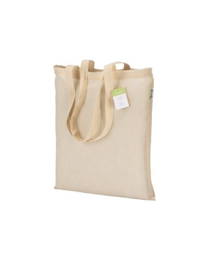 SHOPPER IN COTONE BIOLOGICO DA 100 G/M2, MANICI LUNGHI 22115